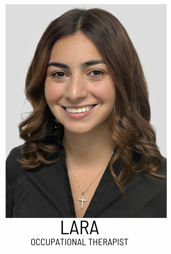 Portrait of Lara, an occupational therapist, smiling at the camera.